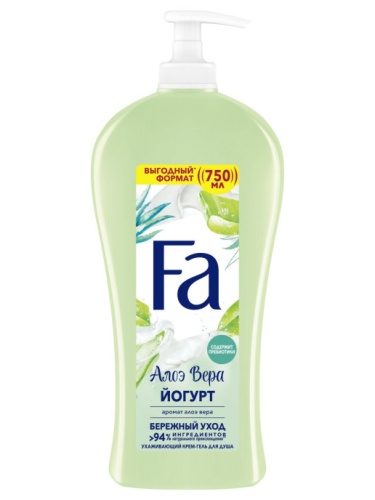 Гель для душа FA 750мл Йогурт Алоэ Вера 1/6