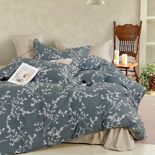 КПБ 2,0сп (простыня на резинке) сатин 50*70см+70*70см НОМИ Хлопковый Рай