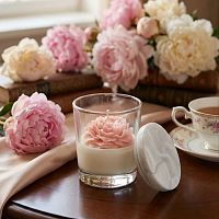 Аромасвеча в стакане 180мл ПИОН БУТОН Aroma Candle