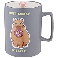 Кружка фарфор 400мл Don't worry Be cappy I love cappy Lefard 260-997