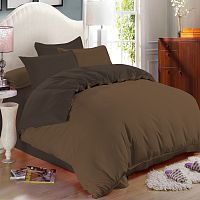 КПБ Семейный 5пр сатин 70*70см однотонный CHOCOLATE Amore Mio Family BZ Spo