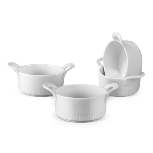 Набор форм для запекания керамика 4шт 10см круглые Taller TR-66408