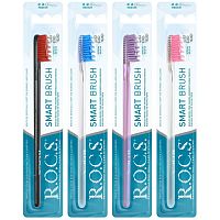 Зубная щетка ROCS Модельная Средняя Ассорти 1/12