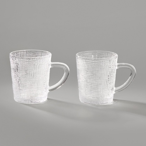 Набор кружек прозр. стекло 2шт 250мл TEMPO Lefard 355-373