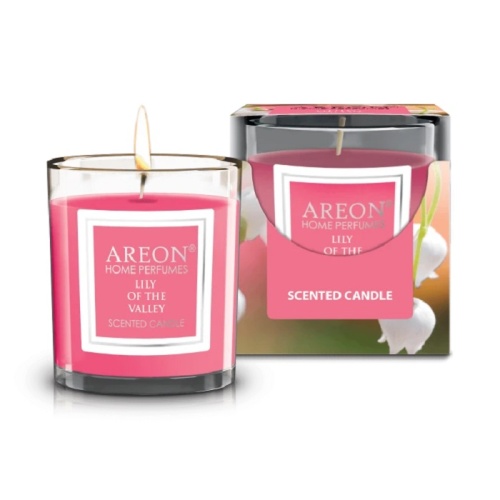 Аромасвеча в стакане 120г LILY OF THE VALLEY Areon ARECANDCR05