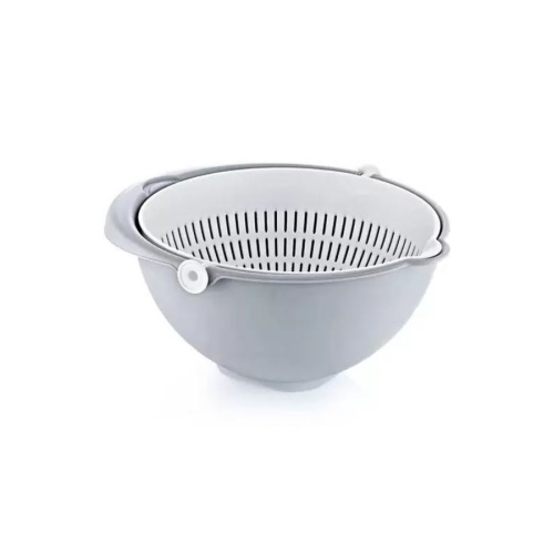 Дуршлаг-миска вращающийся 21см AQUA пластик (серый) Hobby Life HL041312GR
