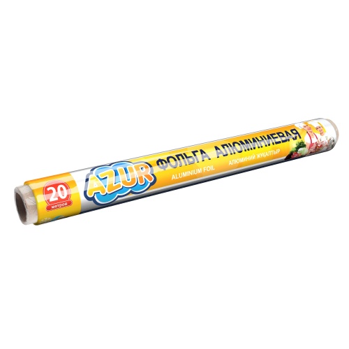 Фольга алюминиевая 29см*20м АЗУР в рулоне Йорк 090200