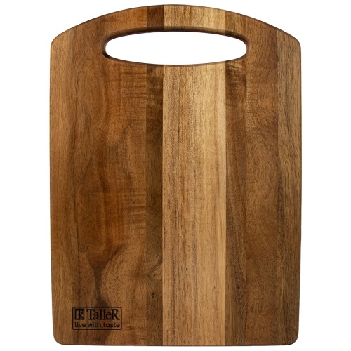 Доска разделочная акация 33*24см с ручкой Taller TR-52224