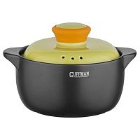 Кастрюля жар. керамика 1,6л Guffman CERAMICS Green с крышкой C-06-019 1/12
