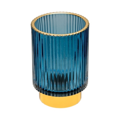 Подсвечник стекло 8,5*13см СИНИЙ Магамакс Star-13 Подсвечник стекло 8,5*13см СИНИЙ Магамакс Star-13