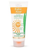 Крем солнцезащитный EXTRA ALOE 100мл для всей семьи SPF50+ 1/4