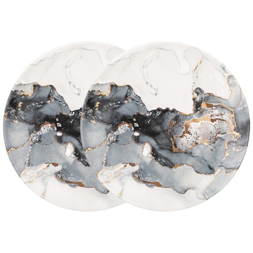 Набор тарелок фарфор 2шт десертные 18,5см MOON ART белый Lefard 42-448