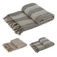 Плед 130*170см хлопок ESSENTIALS ПОЛОСКИ (длинные) 2 цвета Купман A35823110