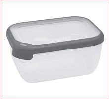 Контейнер для хранения прямоугольный 4,0л серая крышка GRAND CHEF