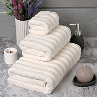 Полотенце махровое 50*90см DALGA 550г/м2 кремовый TR