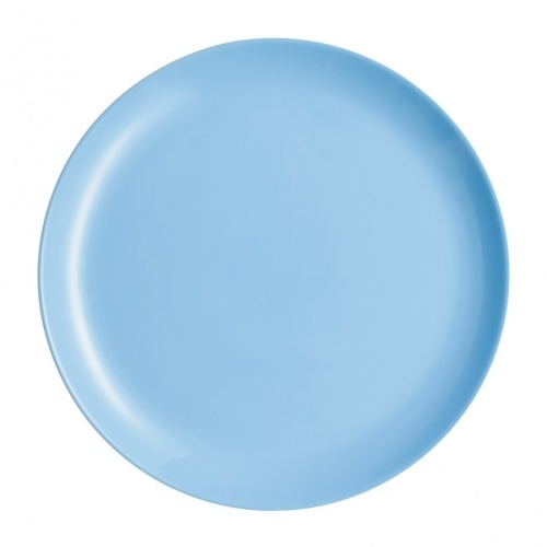 Тарелка обеденная голубое стекло 25см ЛИЛИ ЛАЙТ БЛЮ Luminarc Q6881