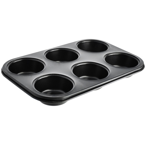 Форма для выпечки 6 кексов 27*18*3см EASY углер. сталь АП Regent 93-CS-EA-4-08