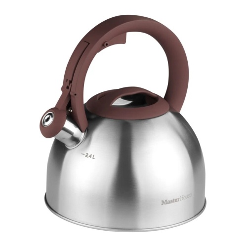 Чайник нерж. сталь 2,4л Master House ANTONIO ШОКОЛАД автоподъем крышки индукция 75360