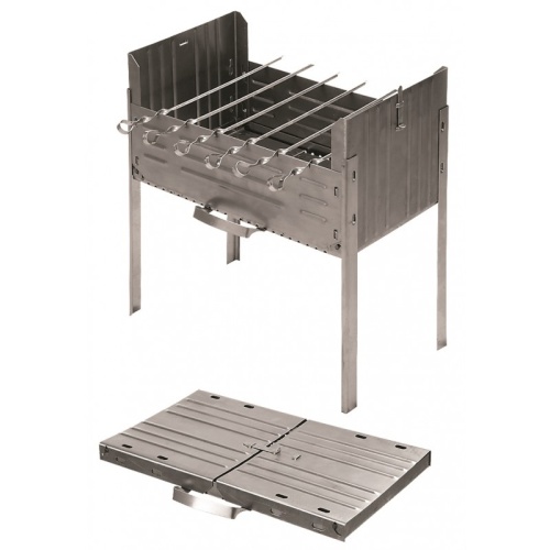 Мангал 51*34*7,6см ДИПЛОМАТ №2 складной+6 шампуров М02 Kukmara Мангал 51*34*7,6см ДИПЛОМАТ №2 складной+6 шампуров М02 Kukmara