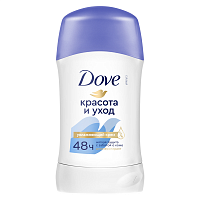 Дезодорант-стик DOVE 40мл Красота и уход (синий) 1/6