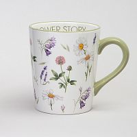 Кружка керамика 400мл FLOWER STORY Agness 358-2169