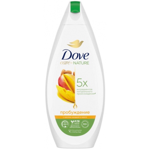Гель для душа DOVE 250мл Пробуждение Манго и Миндаль 1/6