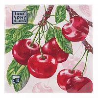 Салфетки бумажные HOME COLLECTION 20шт 33*33см 3сл Вишня 1/12