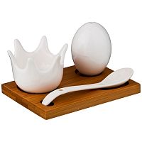 Набор для завтрака 3пр фарфор NATIVE на подставке Lefard 587-119