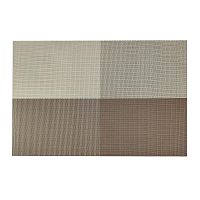 Персонник-салфетка ПВХ 30*45см КВАДРО шоколадный Селфи 904-0470 1/4