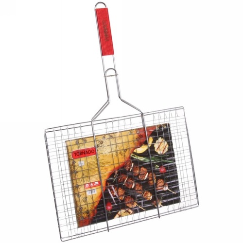 Решетка-гриль 38*26см (длина с ручкой 55см) TORNADO 862-164 Велес