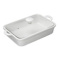 Форма для запекания керамика 32,7*18,9см прямоугольная с крышкой Taller TR-66407