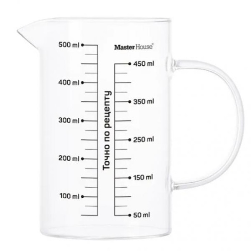 Стакан мерный 0,5л ГЕНАУ Master House 75732 Стакан мерный 0,5л ГЕНАУ Master House 75732