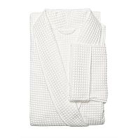 Халат жен. вафельный р50-52 (L) ШАЛЬКА белый Votex Home