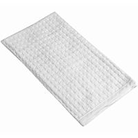 Полотенце вафельное 35*75см ОДНОТОННОЕ 300г/м2 белый 024