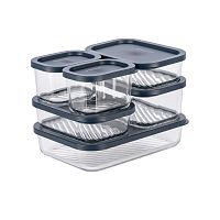 Набор контейнеров прямоугольные 6шт 0,31/0,52/0,75/1,2л ФАРРО Master House 84284