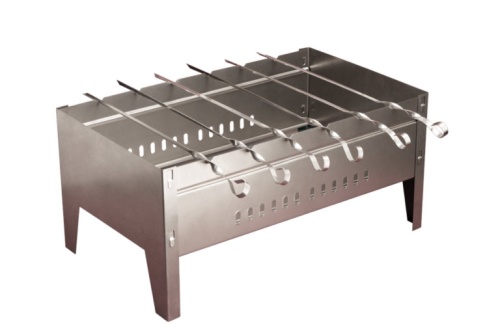 Мангал+6 шампуров ПИКНИЧОК Удобный (перчатки в подарок) 401-265, шт	