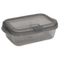 Контейнер для хранения прямоугольный 0,9л PUSH графит Violet 490904