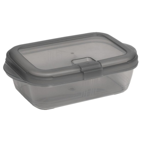 Контейнер для хранения прямоугольный 0,9л PUSH графит Violet 490904