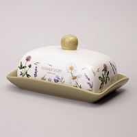 Масленка керамика 17*12,5*8,5см FLOWER STORY Agness 358-2175