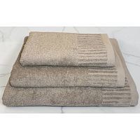 Полотенце махровое 100*150см ОДНОТОННОЕ 450г/м2 тауп 511-24