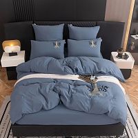КПБ Евро сатин 50*70см+70*70см MOOD OF PARIS синий Viva Home Textile