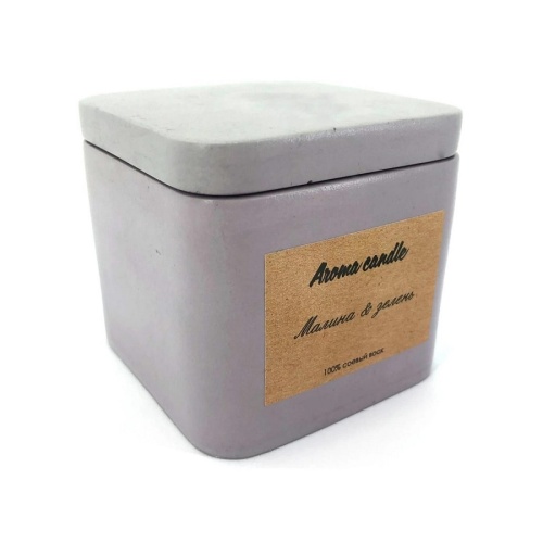 Аромасвеча в кубе МАЛИНА-ЗЕЛЕНЬ Aroma Candle