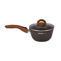 Ковш антипр. покр. 1,5л Kukmara GRANIT ULTRA со съем. ручкой и стекл. крышкой (original) кго0156а