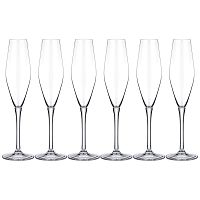 Набор фужеров для шампанского 6шт 210мл LOXIA Bohemia Crystal 669-385