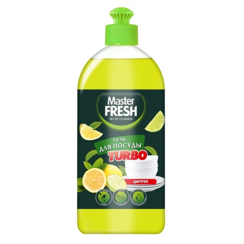 Средство для мытья посуды MASTER FRESH 1,0л Turbo Цитрус Средство для мытья посуды MASTER FRESH 1,0л Turbo Цитрус