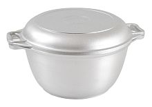 Казан 4,0л Kukmara ЛИТАЯ с крышкой-сковородой к44