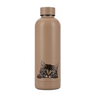 Термобутылка 500мл Regent BOTTLE ПОЛОСАТЫЙ КОТЕНОК нерж. сталь 54-505