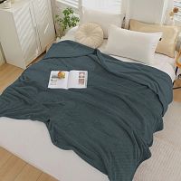 Плед 200*220см велсофт PINOLI emerald Wenge