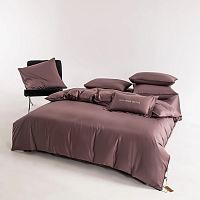 КПБ Евро сатин 50*70см+70*70см однотонный ЭЛИТНЫЙ розовый Viva Home Textile