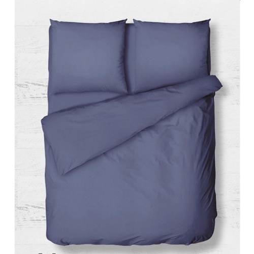 КПБ Евро сатин 50*70см+70*70см однотонный СУМЕРКИ Хлопковый Рай